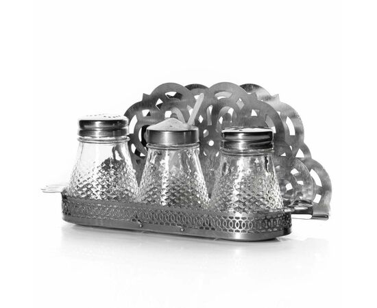 Набор для специй 3пр стекло 0190166