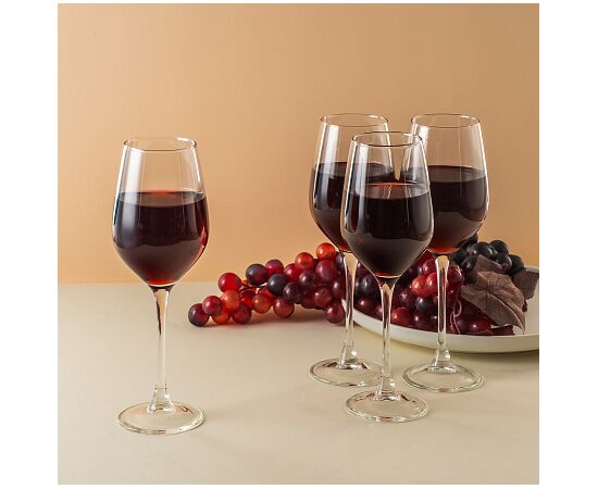 Набор бокалов 4шт 350мл ВРЕМЯ ДЕГУСТАЦИЙ ШАБЛИ P6817