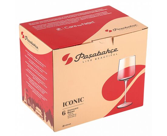 Набор бокалов д/вина 270 мл. (6 шт.) ICONIC Айконик 440497B, изображение 2
