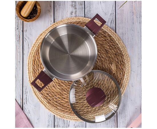 Кастрюля с крышкой 2.4л AUGUSTA SPECIALE ASA018S, изображение 3