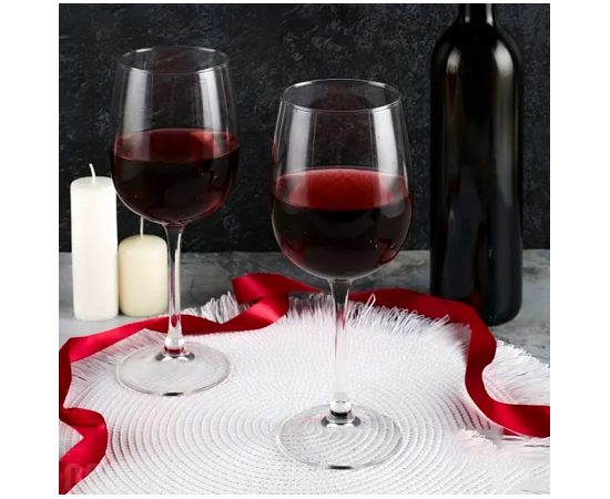 Набор фужеров (бокалов) для вина АЛЛЕГРЕСС 4шт 550мл L1403, изображение 2