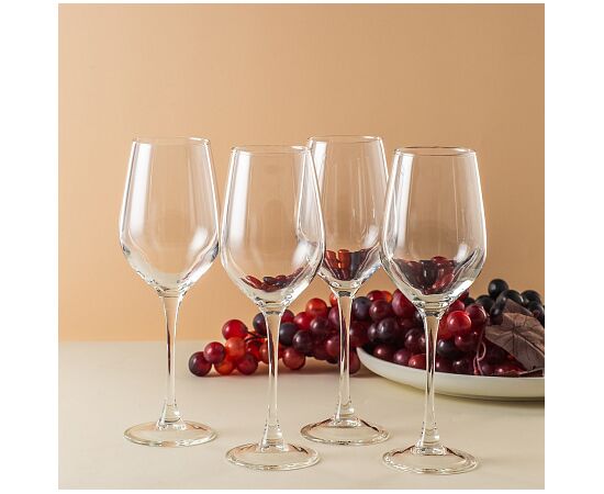 Набор бокалов 4шт 350мл ВРЕМЯ ДЕГУСТАЦИЙ ШАБЛИ P6817, изображение 2