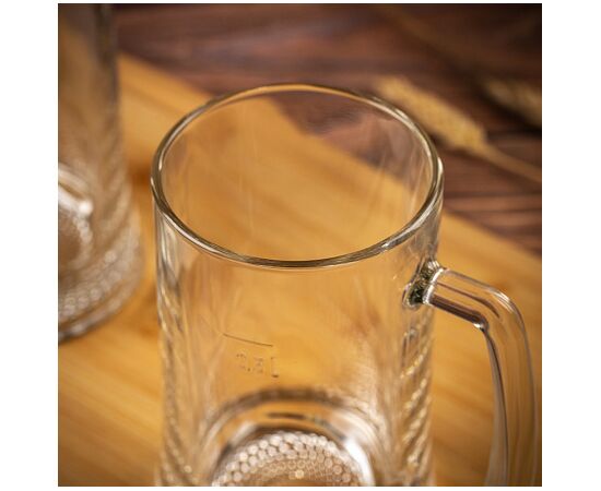 Набор кружек 500мл 2шт ВРЕМЯ ДЕГУСТАЦИЙ ПИВНАЯ КРУЖКА O0384, изображение 3